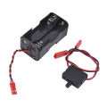 4 Cell AA Battery Container JST Plug On/Off Power Switch Battery Receiver for Traxxas 1/8 1/10 RC Nitro Power Car Crawler Truck. 