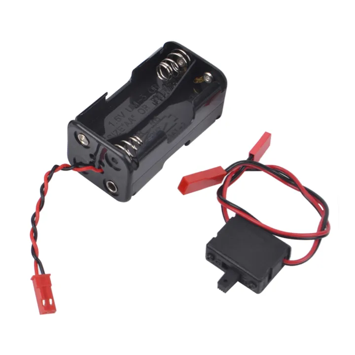 4%20Cell%20AA%20Battery%20Container%20JST%20Plug%20On/Off%20Power%20Switch%20Battery%20Receiver%20for%20Traxxas%201/8%201/10%20RC%20Nitro%20Power%20Car%20Crawler%20Truck%20-%20Image%202