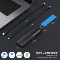 M.2 NVMe SSD Enclosure Dual Protocol M.2 to USB Type C 3.1 SSD Adapter 10Gbps for M2 NGFF NVME PCIE NGFF SATA SSD Disk Box. 
