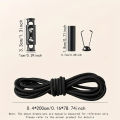2M Strong Elastic Band Sweatpants Waist Drawstring Strap With Threading Device ,Cord Lock Stopper DIY Sewing Band Accessories. 