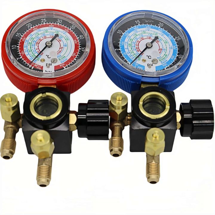 Flow Meter For R134a Press the exhaust Household Air Condition Fluorine Cool Gas Meter Valve ...