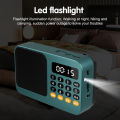 Handheld Rechargeable Digital FM USB TF MP3 Player Portable Radio Music Player Speaker Devices Supplies With LED Display Radio.