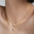 Trendy Zircon Pendant Necklace For Women Multilayer Chain Choker Fashion Female Party Shiny Jewelry .