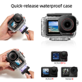 Waterproof Case for DJI Osmo Action 5 Pro/4/3 Protective Shell Camera Magnetic Adapter Underwater Dive Housing Accessories. 