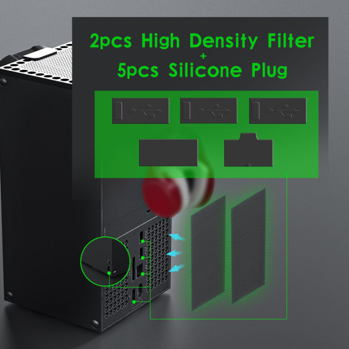 Aolion%20RGB%20Cooling%20Fan%20Host%20Dust%20Proof%20Cover%20Mesh%20Filter%20Jack%20Stopper%20Kit%20For%20Xbox%20Series%20X%20Game%20Console%20Handle%20Rack%20Accessories%20-%20Image%204
