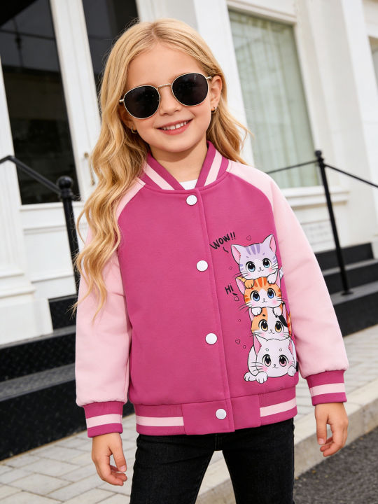 Little%20girl's%20cartoon%20baseball%20jacket%20with%20heart-shaped%20cat%20pattern,%20suitable%20for%20children's%20casual%20outdoor%20daily%20activities%20-%20Image%205