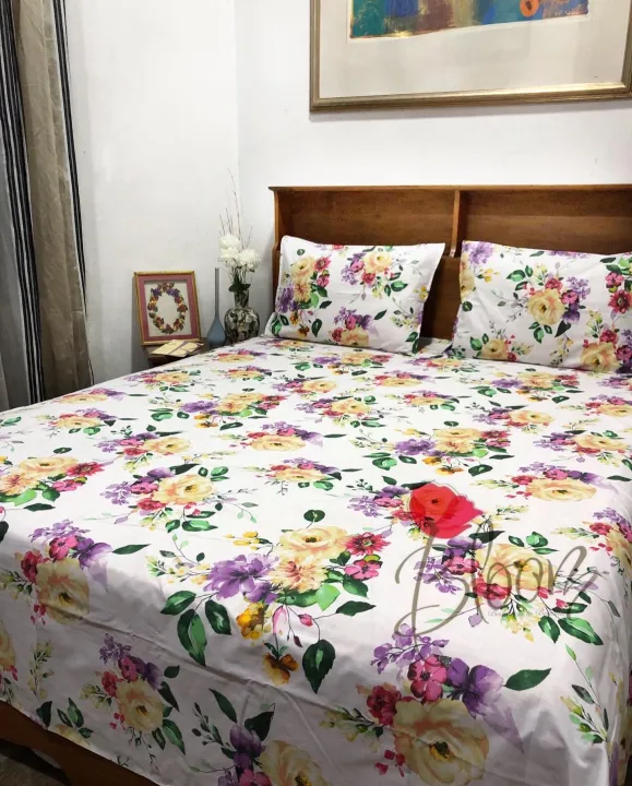 100%25%20COTTON%20BEDSHEET%20WITH%202%20PILLOW%20COVERS%20-%20Image%203