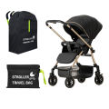 Baby Stroller Universal Dust Bag Organizer Pram Travel Bag with Shoulder Kindergarten Carts Accessories Walker Cribs Bags. 