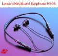 Lenovo Wireless Headsets He05 Sport Earphones Magnetic Hanging Bluetooth 5.0 Call Noise Reduction 8 Hours Music Control. 