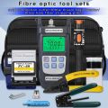 FTTH Fiber Optic Tool Kit with Fiber Fibra Optica Power Meter and 10mW Visual Fault Locator. 