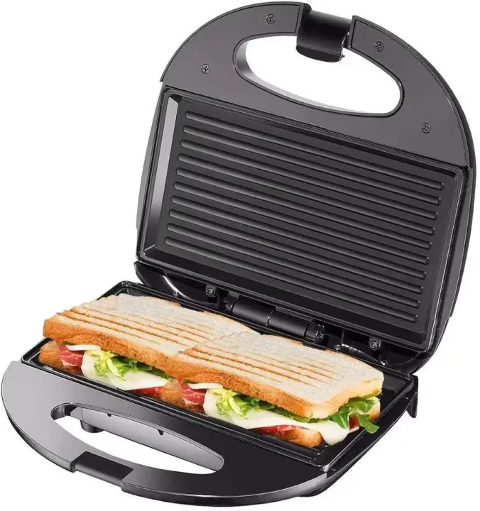 Electric%20Grill%20Machine-Sandwich%20Toaster%20and%20Panini%20Maker%20with%20Non-Stick%20Plates%20Stainless%20Steel%20750W%20-%20Image%203