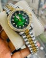 Ro-lex luxurious stylish stone watch for men.