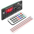 2*25W 50W Amplifier 12V MP3 Player Decoder Board Bluetooth 5.0 Car FM Radio Module TF USB AUX WMA Player Decoder Handsfree. 