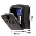 Smart Code Password Key Lock Box Storage Home Key Wall Mounted Key Safe Box Waterproof Outdoor Keybox 4 Digits Passwords. 