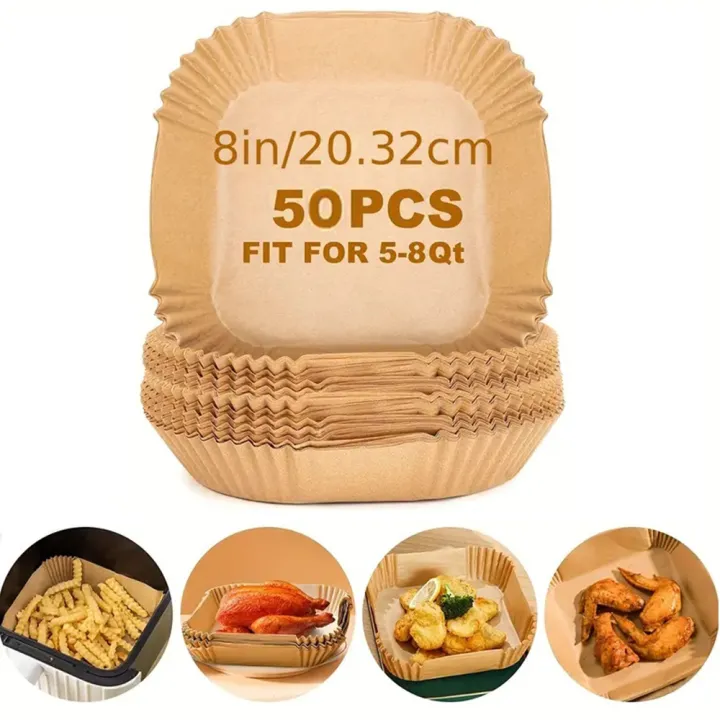 50pcs/125pcs%20Air%20Fryer%20Special%20Paper%20Food%20Silicon%20Oil%20Paper%20Round%20Bracket%20High%20Temperature%20Absorbent%20Paper%20Baking%20Accessories%20-%20Image%208
