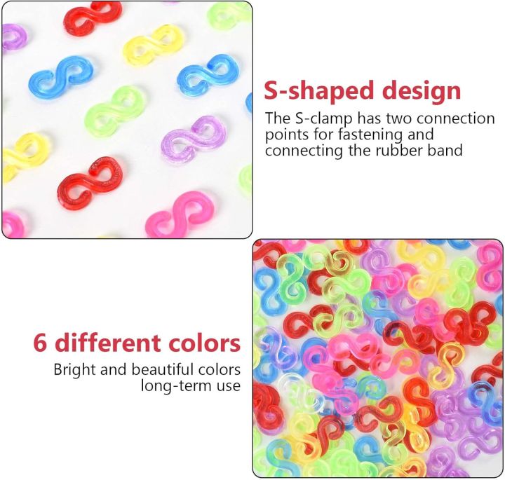 500%20Pcs%20S%20Clips,%20Small%20Rubber%20Band%20Clips,%20Plastic%20Loom%20Bands%20Connectors,%20Connectors%20Refills%20Bracelet%20Loom%20Clips%20DIY%20Rubber%20Band%20-%20Image%203