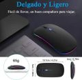 HP Ultra Slim Dual Mode Bluetooth mouse Rechargeable Battery Gaming RGB USB Wireless Optical Mouse With Silent Clicks Black 2.4G Backlit Mice – Plug and Play. 