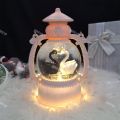 Crystal ball music box 317-8 New Year gift Christmas music box with lights. 