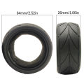 4PCS 64MM 1/10 Flat Track Tire For HSP 94123 94122 TT01 FW06 Racing Road Tire Flat Track Tire.