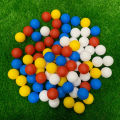 50pcs 42mm Plastic Golf Hollow Balls Indoor and Outdoor Golf Practice Balls PE Toy Balls JQ895452. 