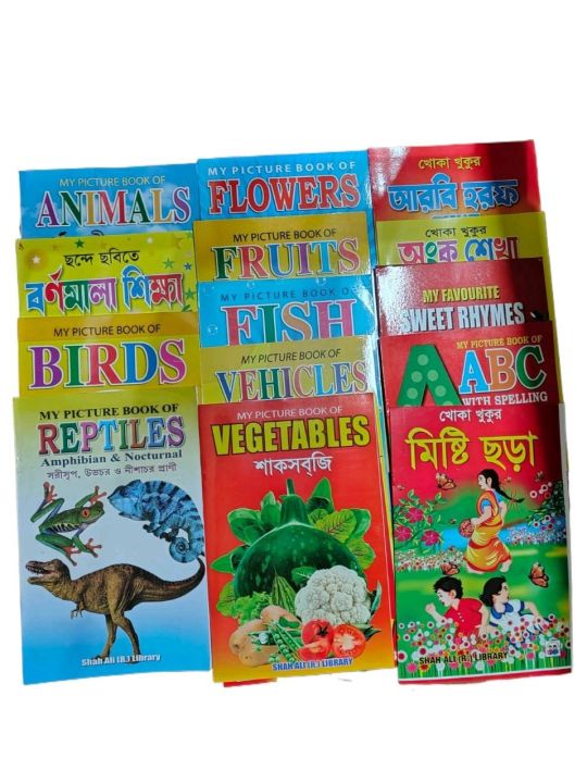 ছোট বাচ্চাদের প্লাস্টিকের পড়ার বই (এক সেট ১৪ টি)