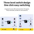 Bluetooth 5.4 Adapter Transmitter Receiver Wireless Audio With LCD Display for Car Music Headphone Speaker AUX Audio Adapter.