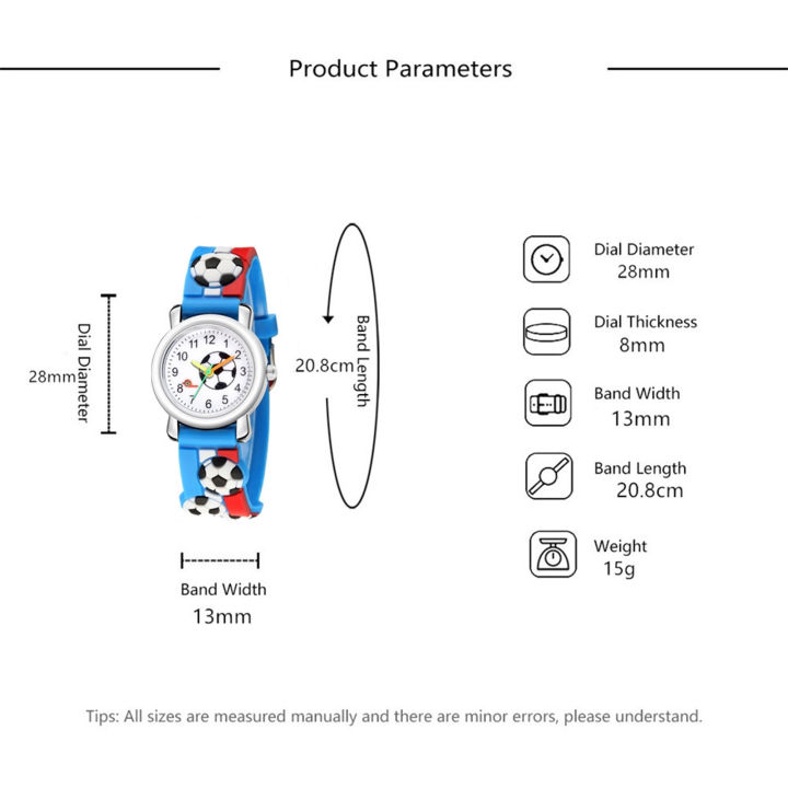 3D%20Relief%20Trend%20Fashion%20Casual%20Sports%20Watch%20Children's%20Football%20Pattern%20No%20Waterproof%20Stainless%20Steel%20Silicone%20Band%20Quartz%20Reloj%20-%20Image%206