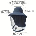 Foldable Fishing Cap Mosquito Hat with Hidden Net Mesh Unisex Fashion Repellent Insect Bee Protection Bucket Hat Sunscreen. 