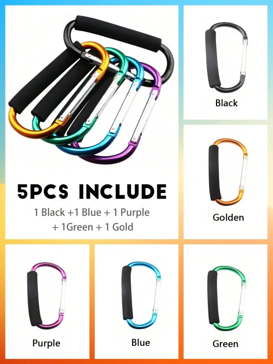 1PC%20Sturdy%20And%20Durable%20Multifunctional%20Stroller%20Hook%20With%20EVA%20Handle%20-%20Durable%20Aluminum%20Alloy%20For%20Shopping%20And%20Storage%20Accessori%20-%20Image%203