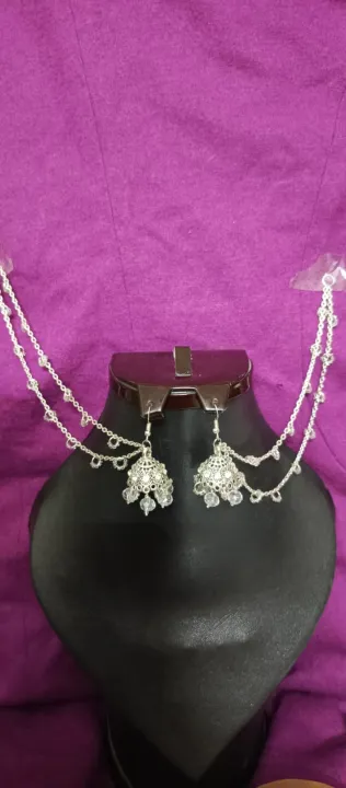 Sahara%20Elegance%20Silver%20Jhumka%20,%20High%20Quality%20Jhumka%20With%20Silver%20Sahara%20,%20trending%20jewellery%20-%20Image%204