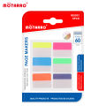 MOTARRO 6 Color Transparent Waterproof Sticky Notes Index Tabs For Page Marker File Classify Planner Stickers Office Suppies. 
