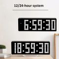 13Inch Pixel Digital Wall Clock Timer Positive/Countdown/Stopwatch Table Clock with Remote Control 12/24H LED Electronic Clocks. 