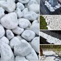 Garden Marble Stones / Pebbles For Decoration for Garden And Pots (1 kg). 