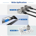 Natalink Cat6a Cat7 Keystone Jack STP RJ45 Tool-Less Zinc Alloy Module Shielded Ethernet Coupler Adapter 10GB for Wall Plate.