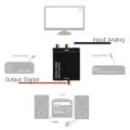 ADC Latest Analog To Digital Converter Optical Coax RCA Toslink Audio Sound Adapter SPDIF Adaptor for  TV for Xbox 360 DVD. 