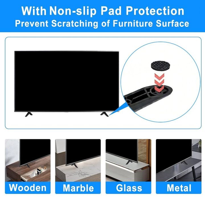 Universal%20TV%20Base%20Stand%20Legs%20with%20Non-slip%20Pads%20with%20Screws%20TV%20Stand%20Base%20Mount%20Black%20Television%20Tabletop%20Foot%20Bedroom%20-%20Image%205