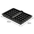 Square Air Fryer Silicone Biscuit Mold Set Silica Gel Reusable Waffle Making Mold Non-stick Baking Tray Kitchen Supplies. 