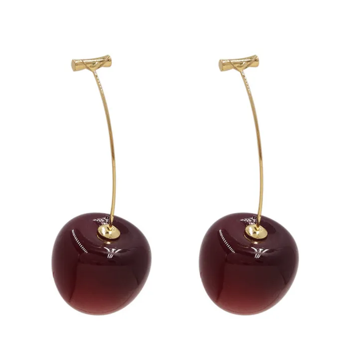 Cute%20Cherry%20Fruit%20Acrylic%20Earrings%20Fashionable%20Resin%20Cherry%20Earrings%20For%20Women%20%20Jewelry%20Trendy%20Accessories%20-%20Image%206