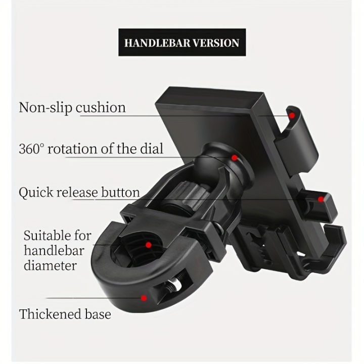 Universal%20Motorcycle%20&%20Bicycle%20Phone%20Mount%20360%C2%B0%20Rotatable%20Secure%20Anti-Shake%20Handlebar%20Holder%20with%20Automatic%20Locking%20Mechanism%20-%20Image%204