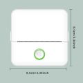 MINI PORTABLE THERMAL PRINTER_USB RECHARGEABLE BLUETOOTH WIRELESS SMART PRINTER FOR OFFICE WORK_INKLESS THERMAL PRINTER FOR  RECEIPT LABEL PHOTO QR NOTES PRINTING ANDROID AND IOS APPLICATION SUPPORTED SMART THERMAL PRINTER. 