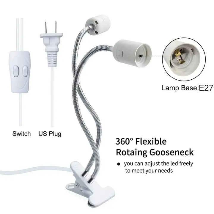 STONEGO%20E27%20Dual%20Head%20LED%20Light%20Socket%20Clip%20Suitable%20360%C2%B0%20Rotatable%20and%20Adjustable%20Creative%20for%20Various%20Lighting%20Scenes%20-%20Image%202