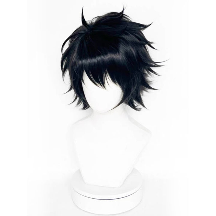 Black%20Short%20Spiky%20Layered%20Wig%20Synthetic%20Hair%20Messy%20Bangs%20Anime%20Character%20Cosplay%20Halloween%20Costume%20Party%20Full%20Wigs%20for%20Men%20Teens%20-%20Image%203