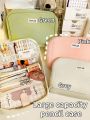 1PC StationeryBag Pencil Case Large Capacity Pencil Case Handheld Pencil Case Stationery Box Cosmetics Portable  Suitable F. 