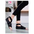 Yoga shoes with silicone button non slip yoga shoes Arista-Black. 