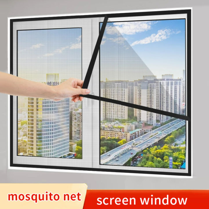 Black,%20Anti-Mosquito%20Window%20Screen,%20Self%20Adhesive%20Window%20Mosquito%20Net%20Summer%20Insect%20Proof%20Door,%20Mosquitonet%20for%20Windows%20-%20Image%205