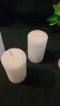 SCENTED ROUND SHAPED STRIPED PILLAR CANDLE (3.25x2 inches ---- 01 Pc). 