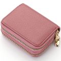 Women Zipper Short Style Purse Lychee Pattern Fashion Large Capacity Multi Card Slot Coin Purse With Zipper. 
