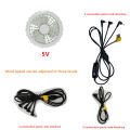 Fan Clothing 3-Speed Speed Regulation Usb Interface Connection Cable Accessories Cooling Air Conditioning Coat 5V Fan Accessorie. 