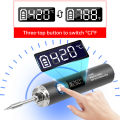 1400mah USB Soldering Iron Wireless Charging Electric Solder Iron Fast Charging Rechargeable Portable Repair Welding Tools. 