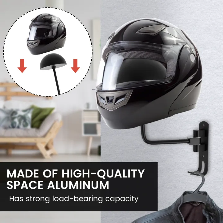 New%20Motorcycle%20Helmet%20Rack%20180%C2%B0%20Rotation%20Wall%20Mounted%20Helmet%20Storage%20Holder%20Alloy%20Helmet%20Hanger%20Stand%20Hook%20for%20Bicycle%20Helmets%20-%20Image%205